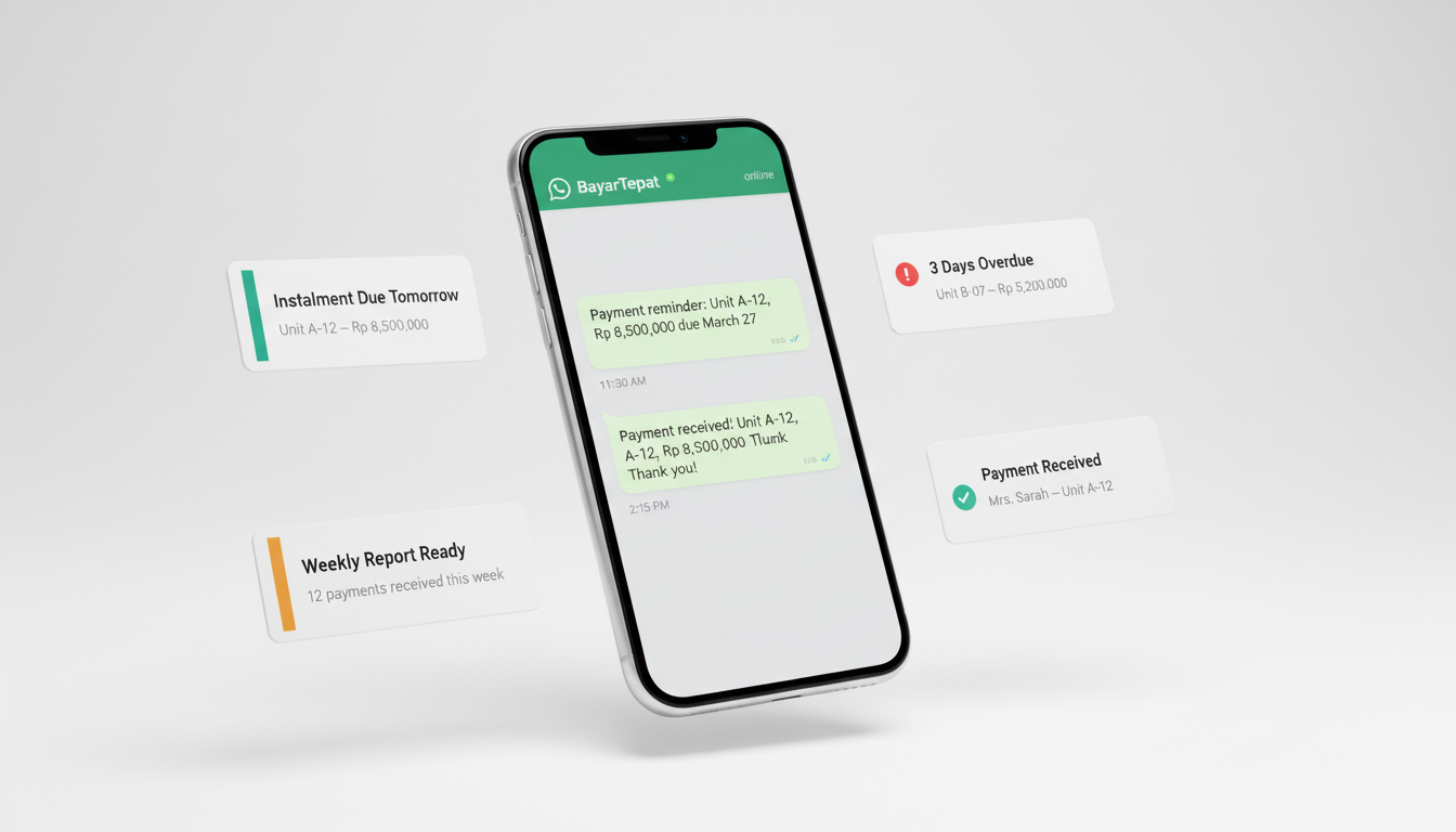 BayarTepat automated WhatsApp payment reminders